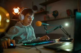 Transmissão de live ao vivo com comentarista de jogo.