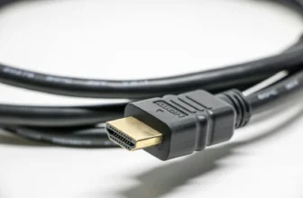 Melhor cabo hdmi do ano em um fundo branco.